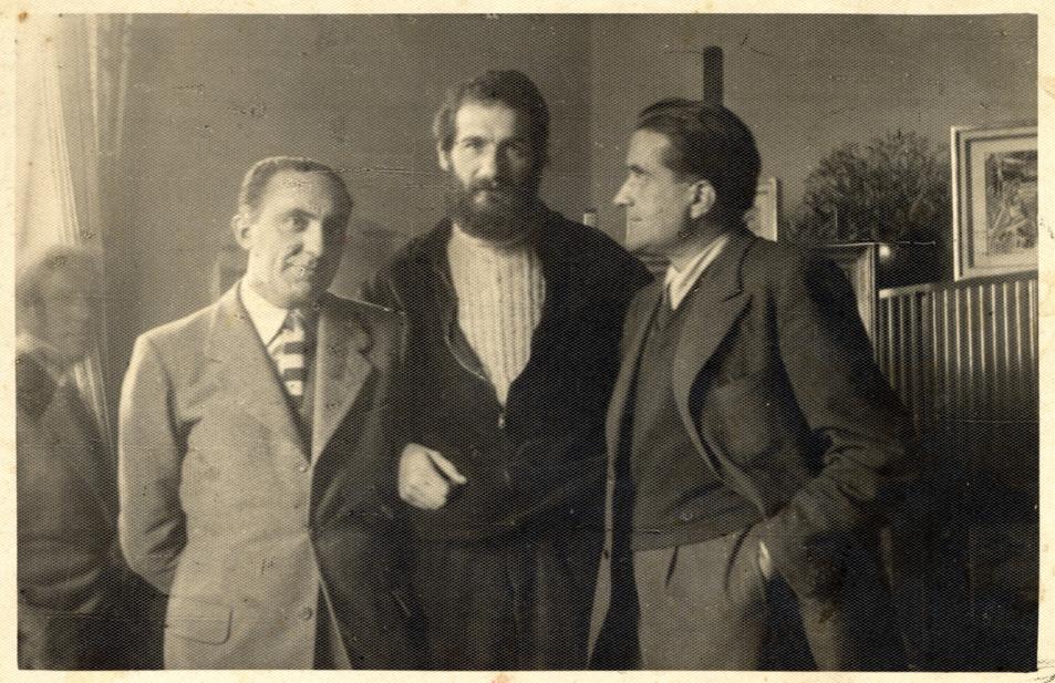 Valsecchi, Vedova and Marchiori at Casa Cavellini, Brescia, 1946-1947