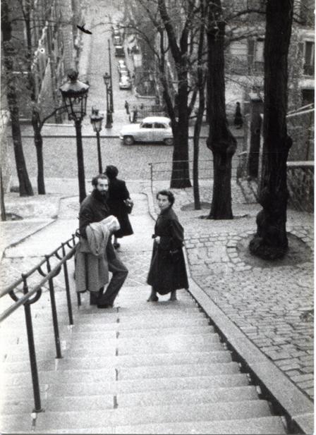 Emilio e Annabianca Vedova a Montmartre, Parigi, 1953